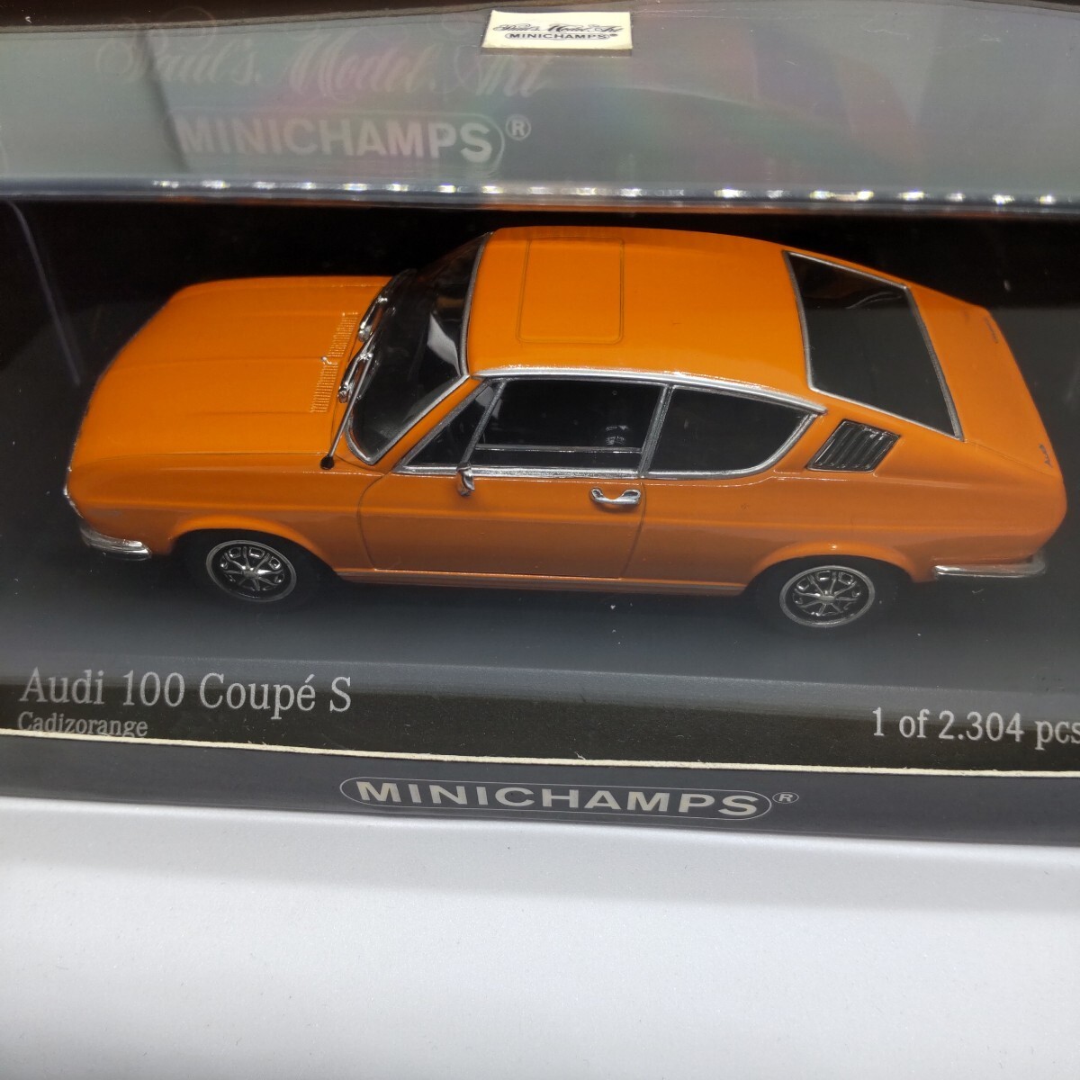 Minichamps 1/43 scale diecast car Audi 100 coupe S Orange 1969~1975 minichamps