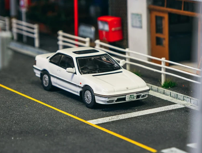 Tarmac 1/64 HONDA PRELUDE BA4 Die Cast Model -WHITE-