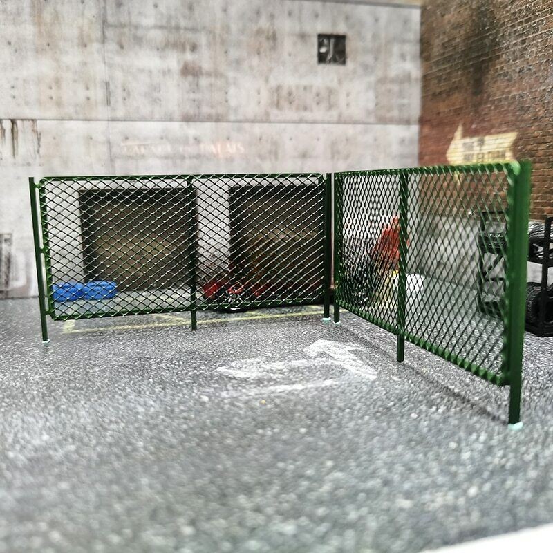 Pair 1:64/87 Fences Model Use for Mode Car Diorama Scene Display Accessories