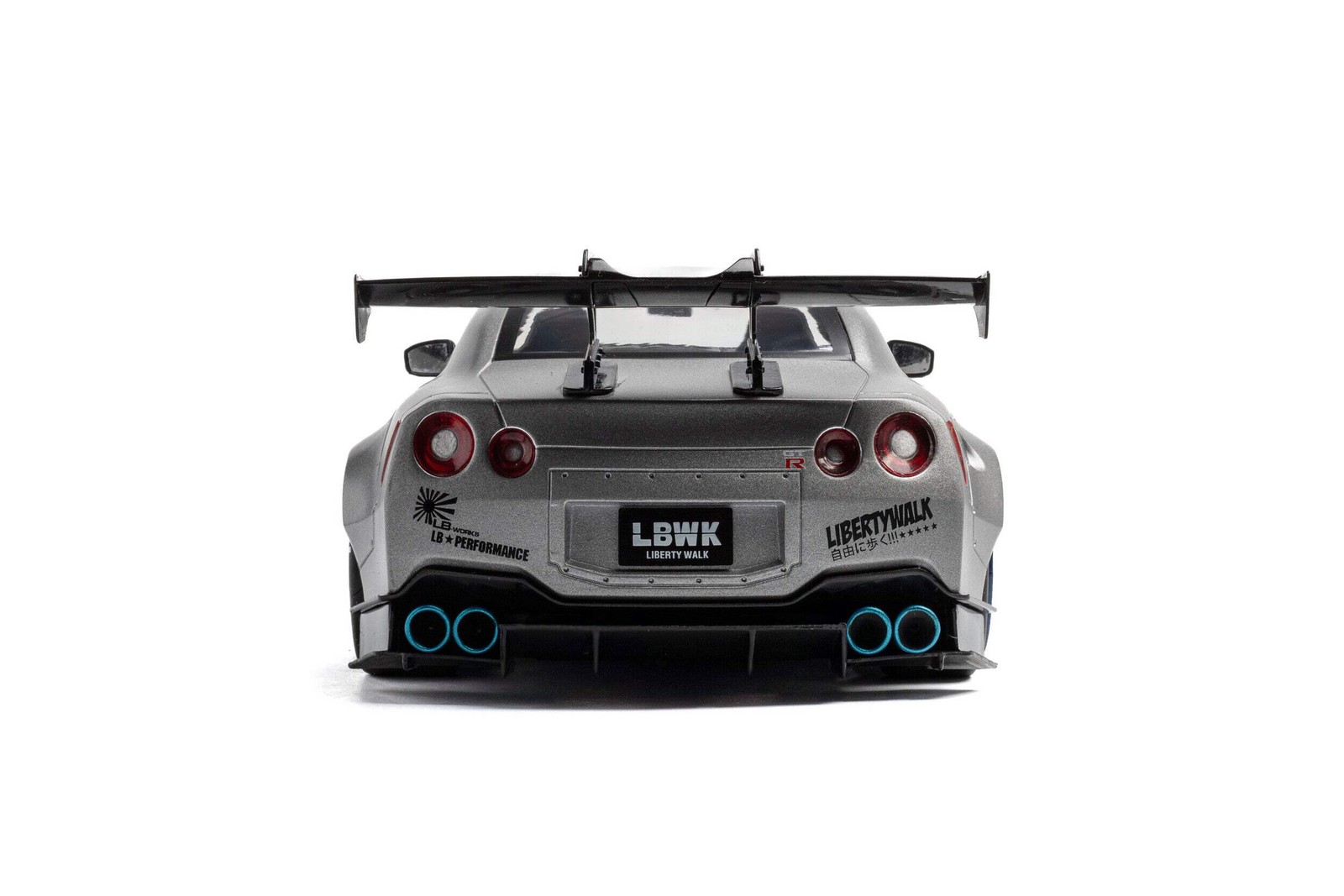 Solido 2024 Nissan GT-R (R35) W/ Liberty Walk Body Kit 2.0 Silver 1:18 S1805815