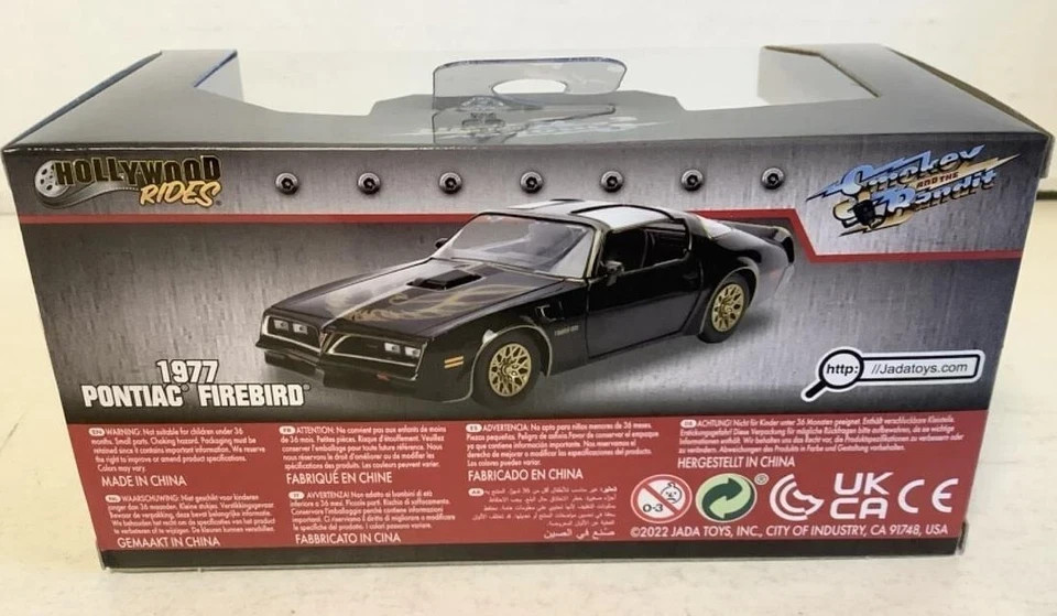 NEW Jada Toys 31061 Smokey & the Bandit 1977 PONTIAC FIREBIRD 1:32 DieCast Car