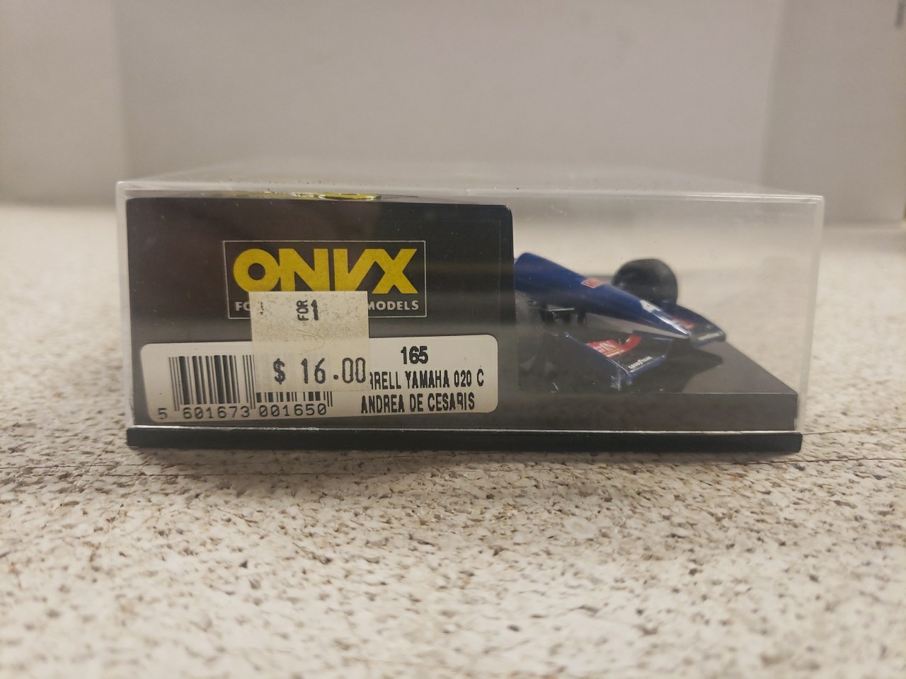 1:43 SCALE ONYX FORMULA ONE #165 TYRRELL YAMAHA 020 C Andrea de CESARIS