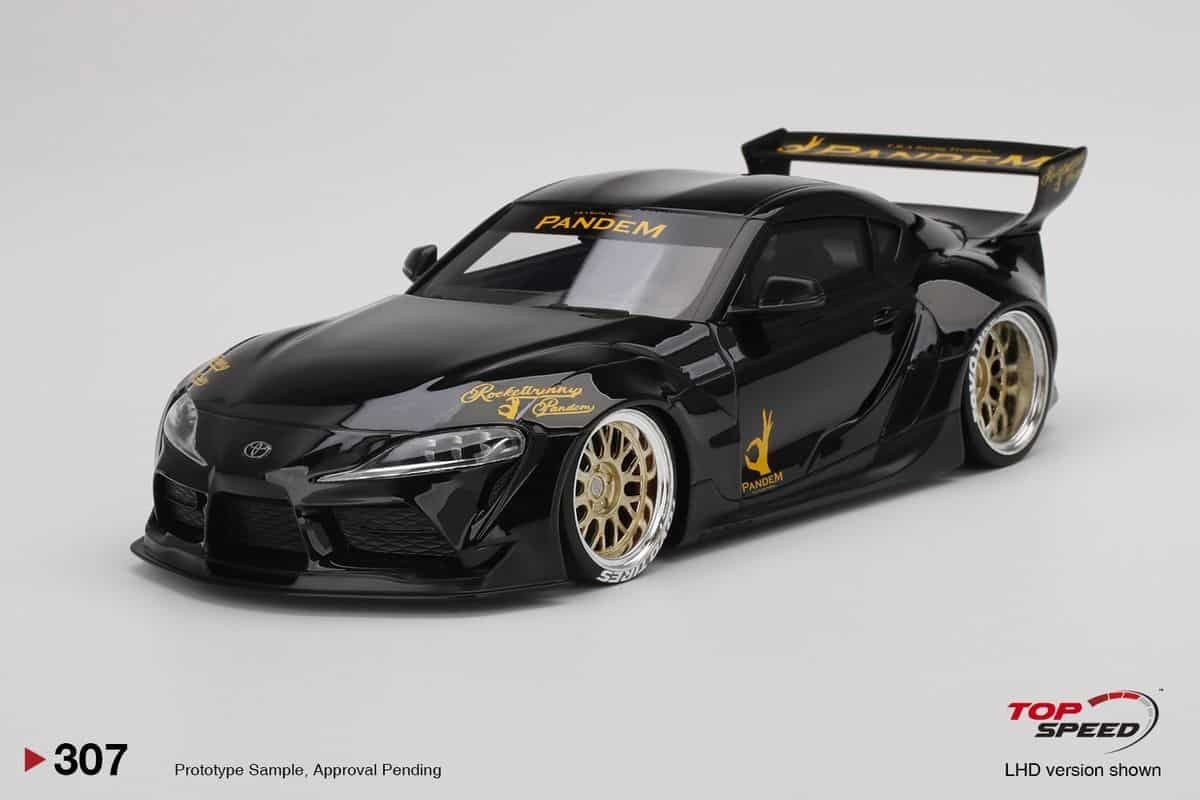 Top Speed Toyota Supra GR Pandem V1.0 1:18 Black Edition