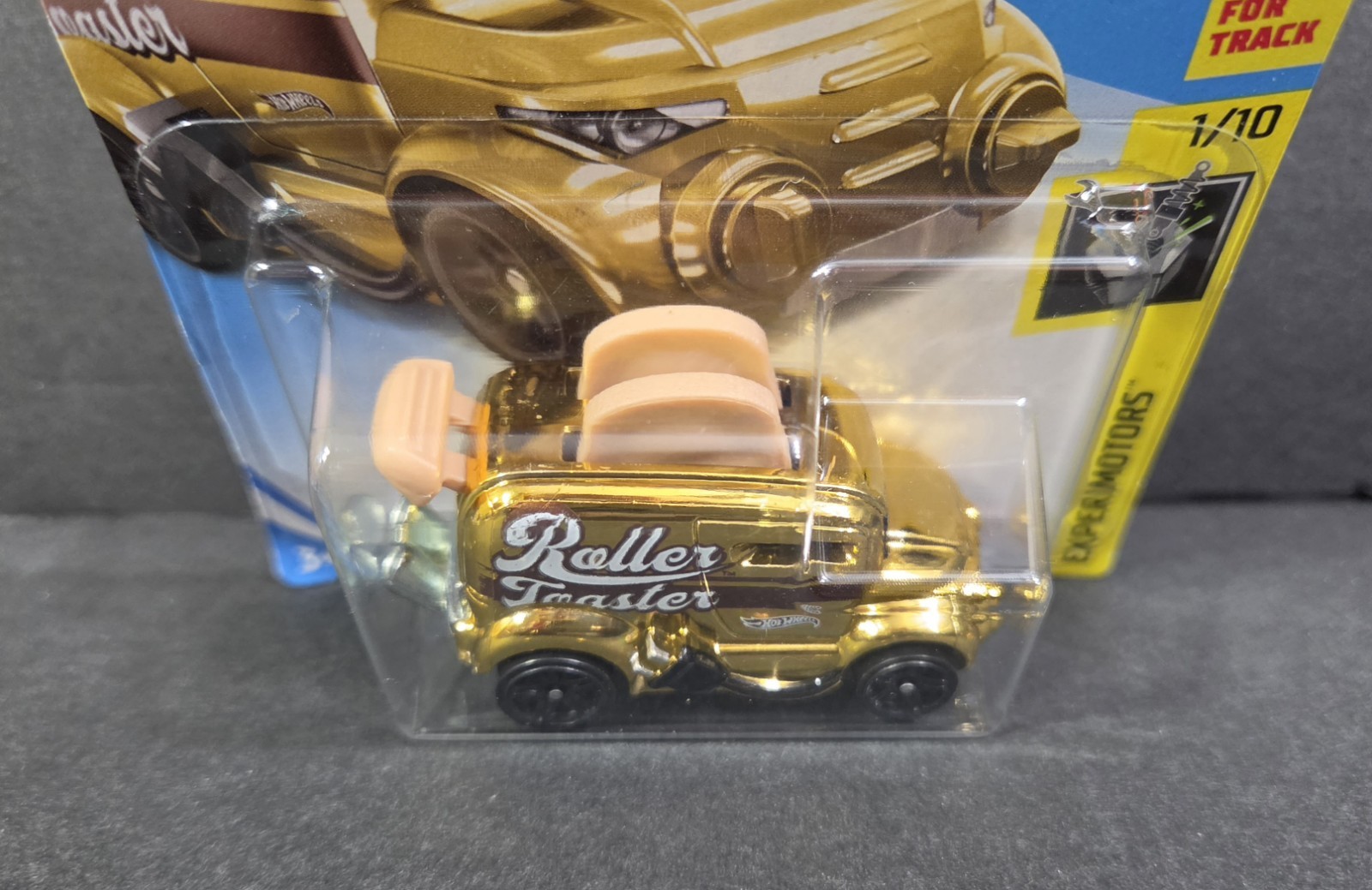 Hot Wheels Experimotors 1/10 Gold Roller Toaster #24/250, Free Shipping