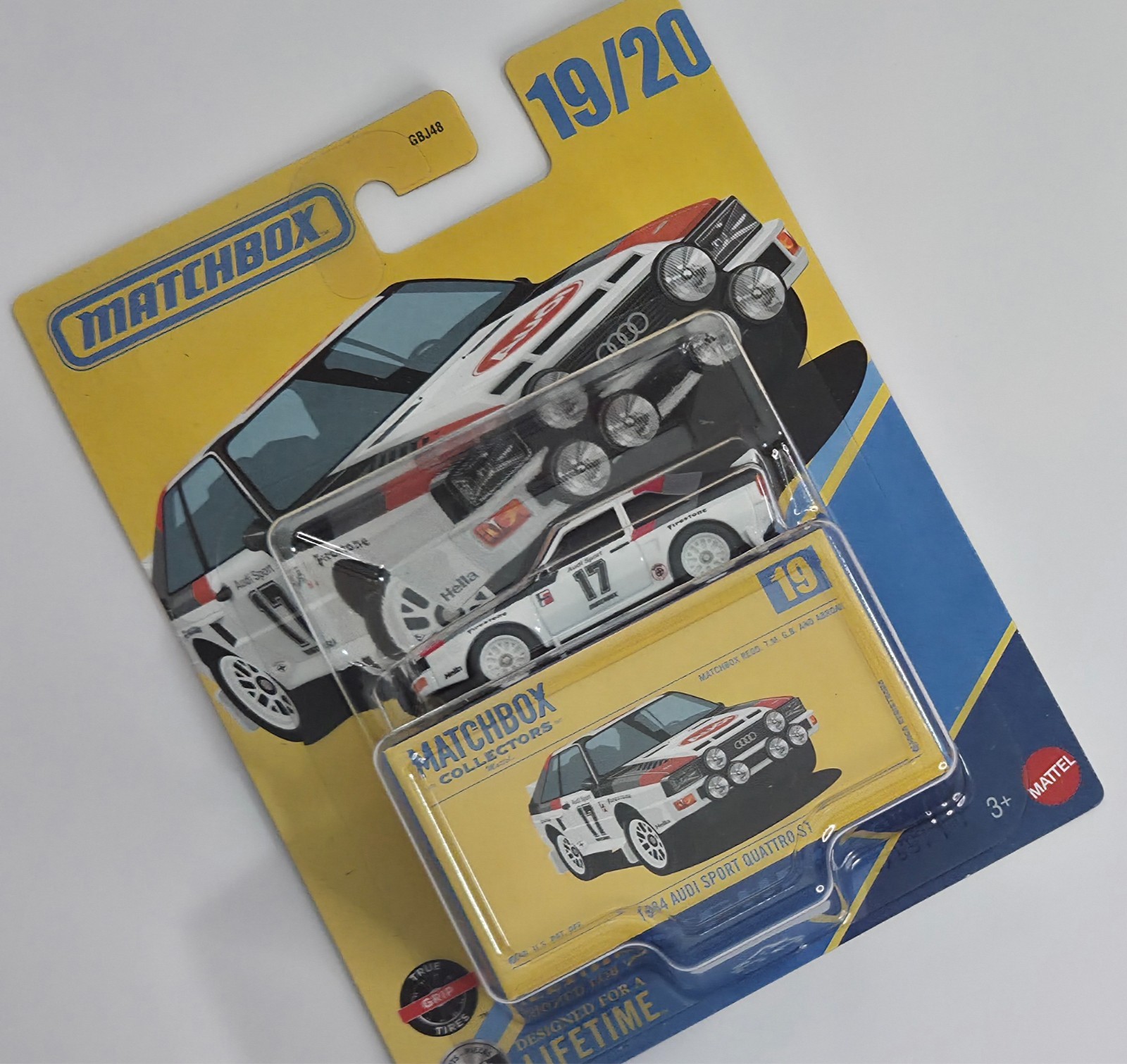 1984 Audi Sport Quattro 19/20 COLLECTORS SERIES Matchbox 2026 JJV93 white