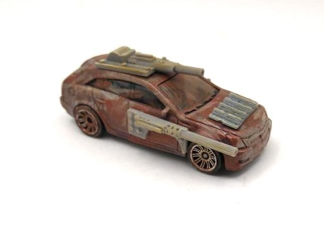 Custom Mad Max Zombie War Wasteland Road Warrior Truck 1/64 Hot Wheels Vehicle
