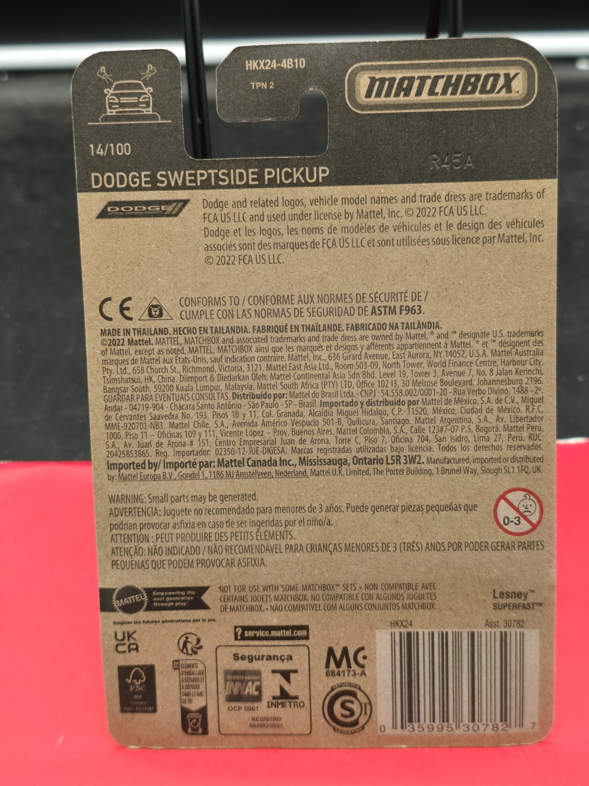 2023 Matchbox 1957 DODGE SWEPTSIDE PICKUP truck#14/100☆white;black☆ 70 years☆
