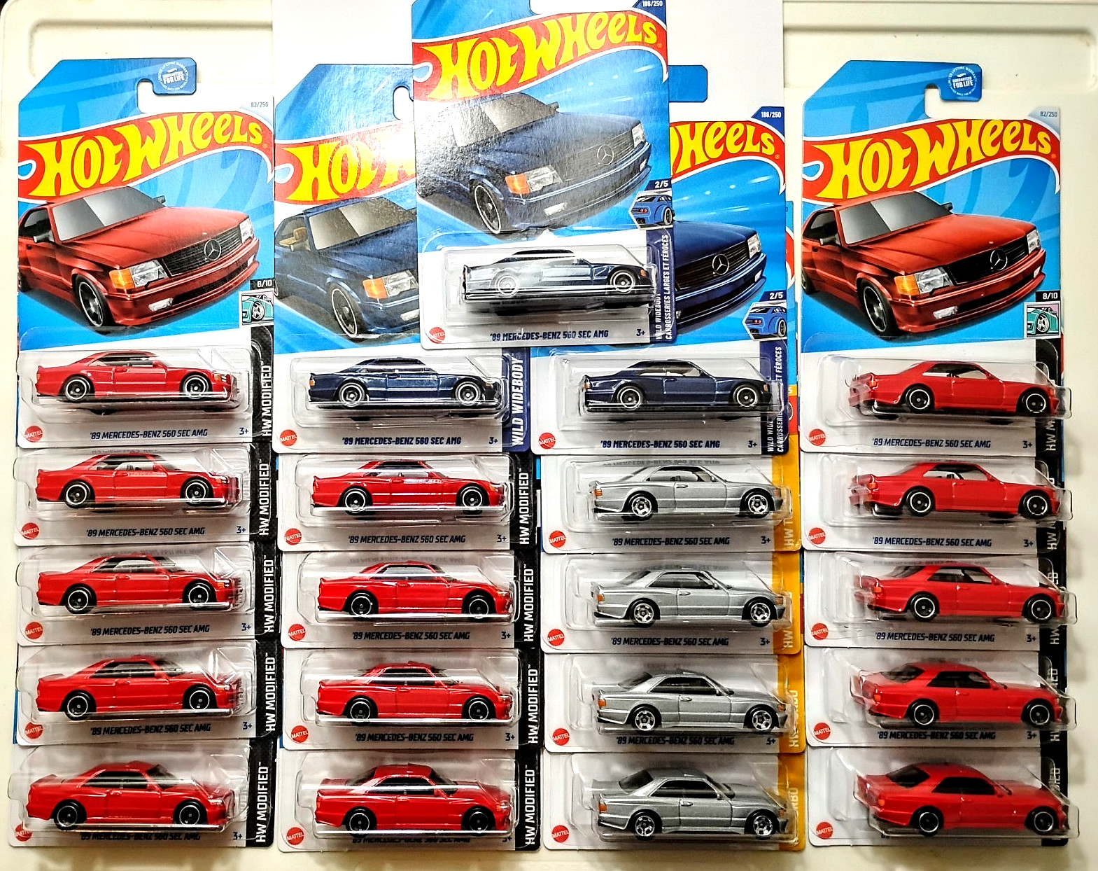 Hot Wheels Lot 21 ’89 Mercedes-Benz 560 SEC AMG HW Modified HW Turbo 2024 2025