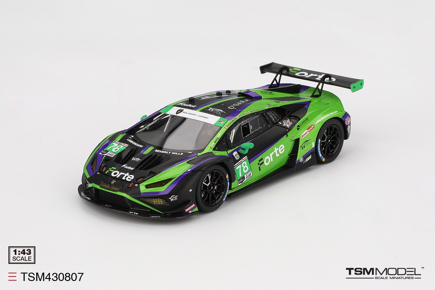 TSM-Model 1:43 Lamborghini Huracán GT3 EVO2 #78 Forte Racing 2024 IMSA Daytona