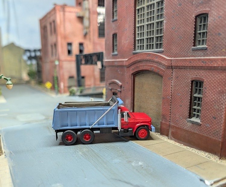 1/87 HO Scale 3D Printed Custom Built 1980s Chevy C60 Tandem Axle Dump Truck.