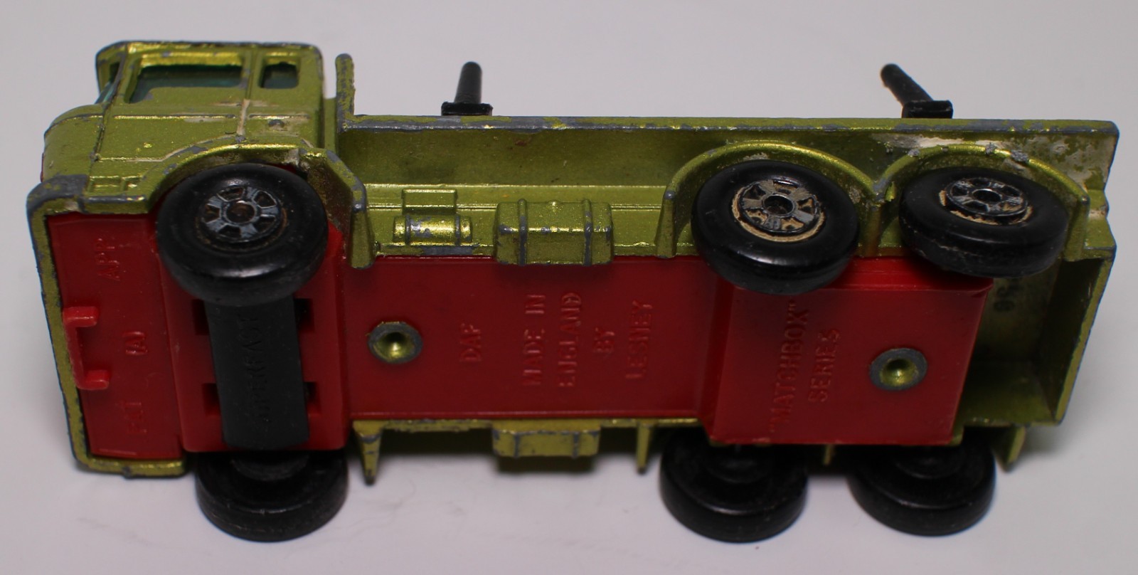 Vintage Lesney Matchbox Superfast No. 58 DAF Girder Truck Light Green