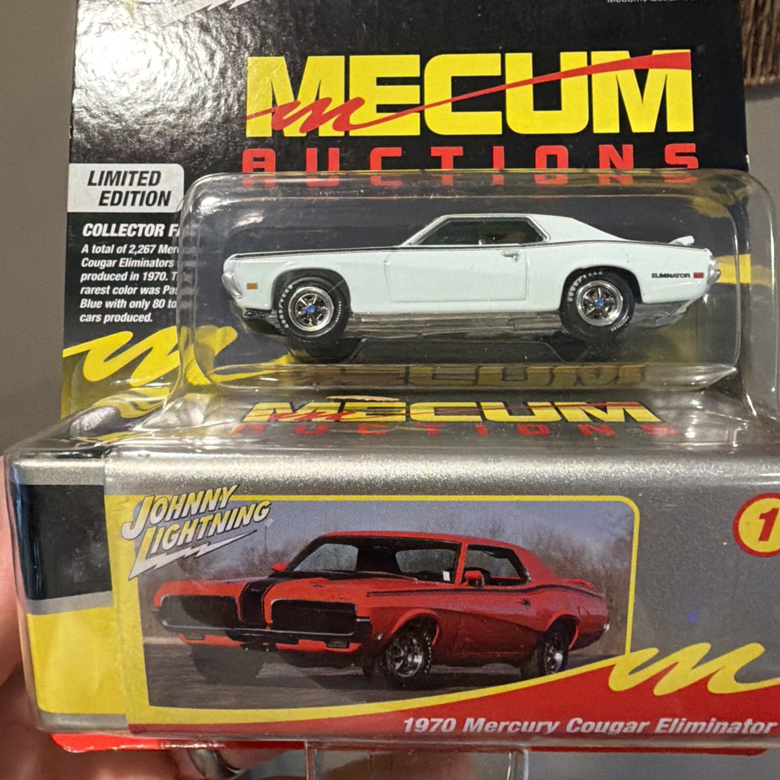 1970🔥Mercury🔥Cougar🔥Eliminator With Tin Storage Mecum Auctions 1/64 Diecast