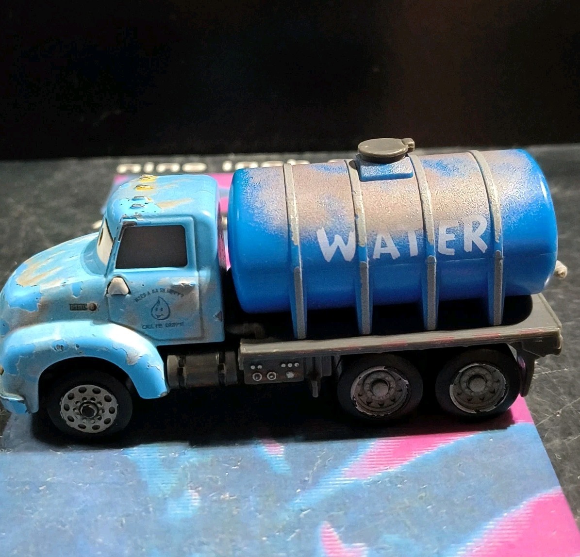 Rare Disney Pixar Cars Deluxe Mr Drippy Water Tanker Truck Diecast DVB23