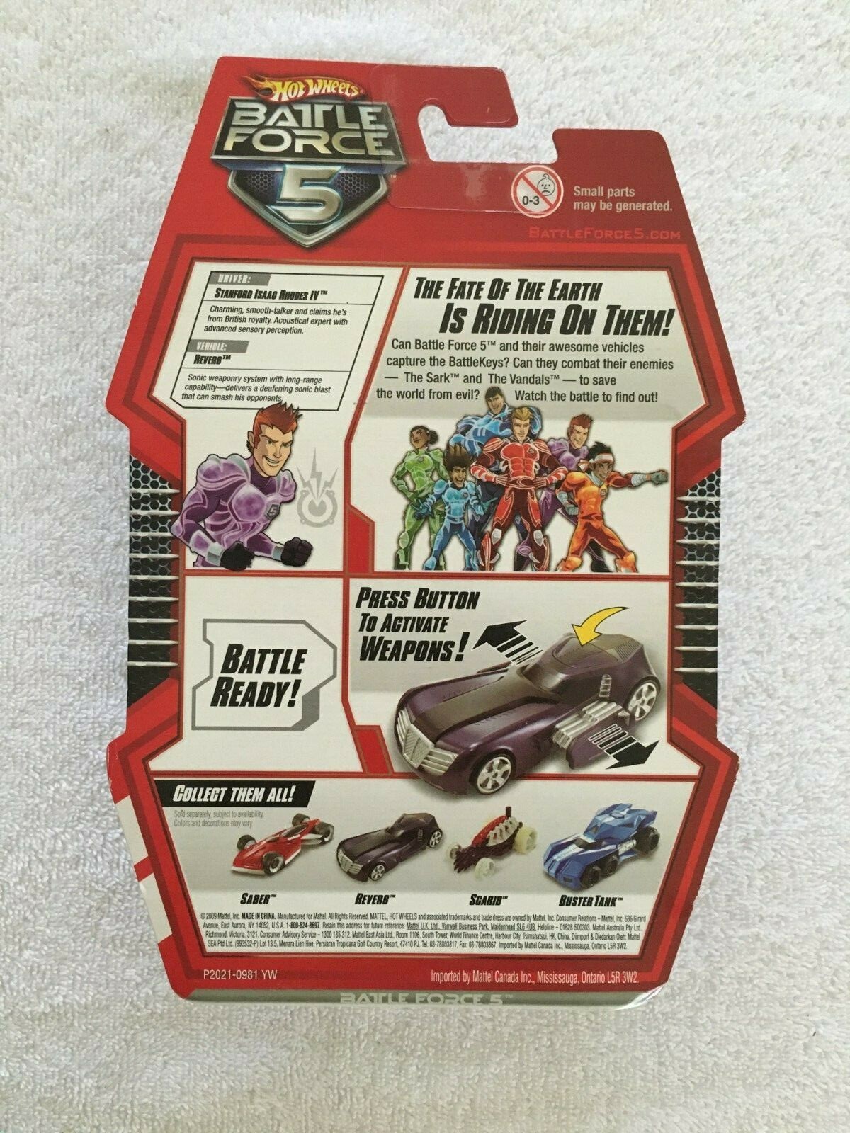 HOT WHEELS BATTLE FORCE 5 – THREE VEHICLE LOT 2009 NEW IN PACKAGE RARE