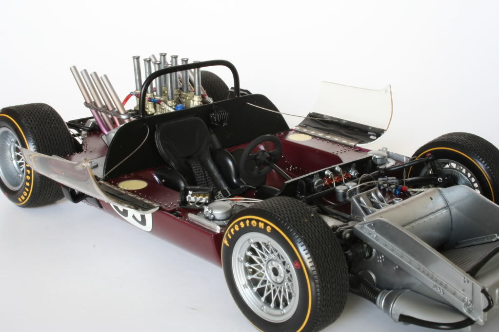 Race Car with55Chevy57Corvette Engine1:18CustomBuilt1967Racing12Concept24Classic