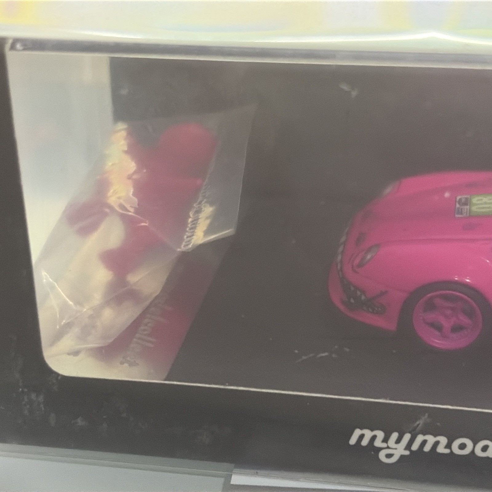 Mymodelcollect 1:64 Porsche RWB 993 RARE Pink Roxy With Barney Mini Figure