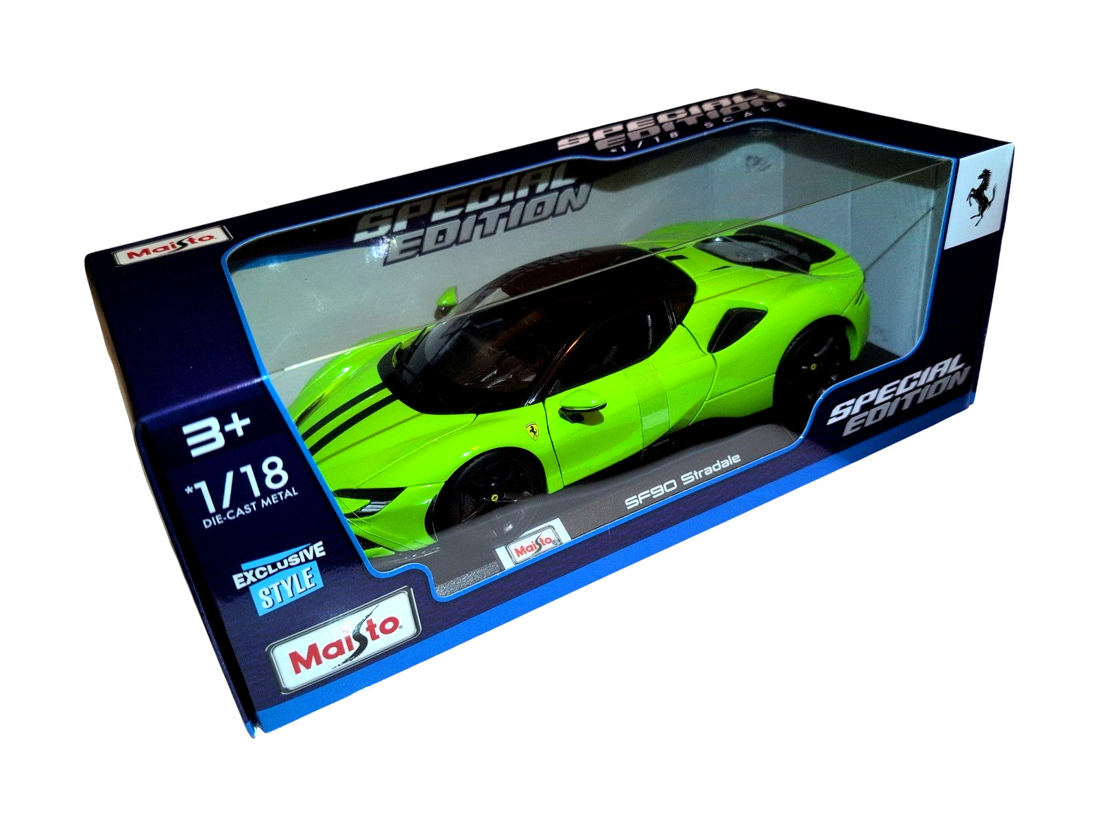 Maisto 1:18 Ferrari SF90 Stradale Special Edition Green Diecast Model Car Boxed