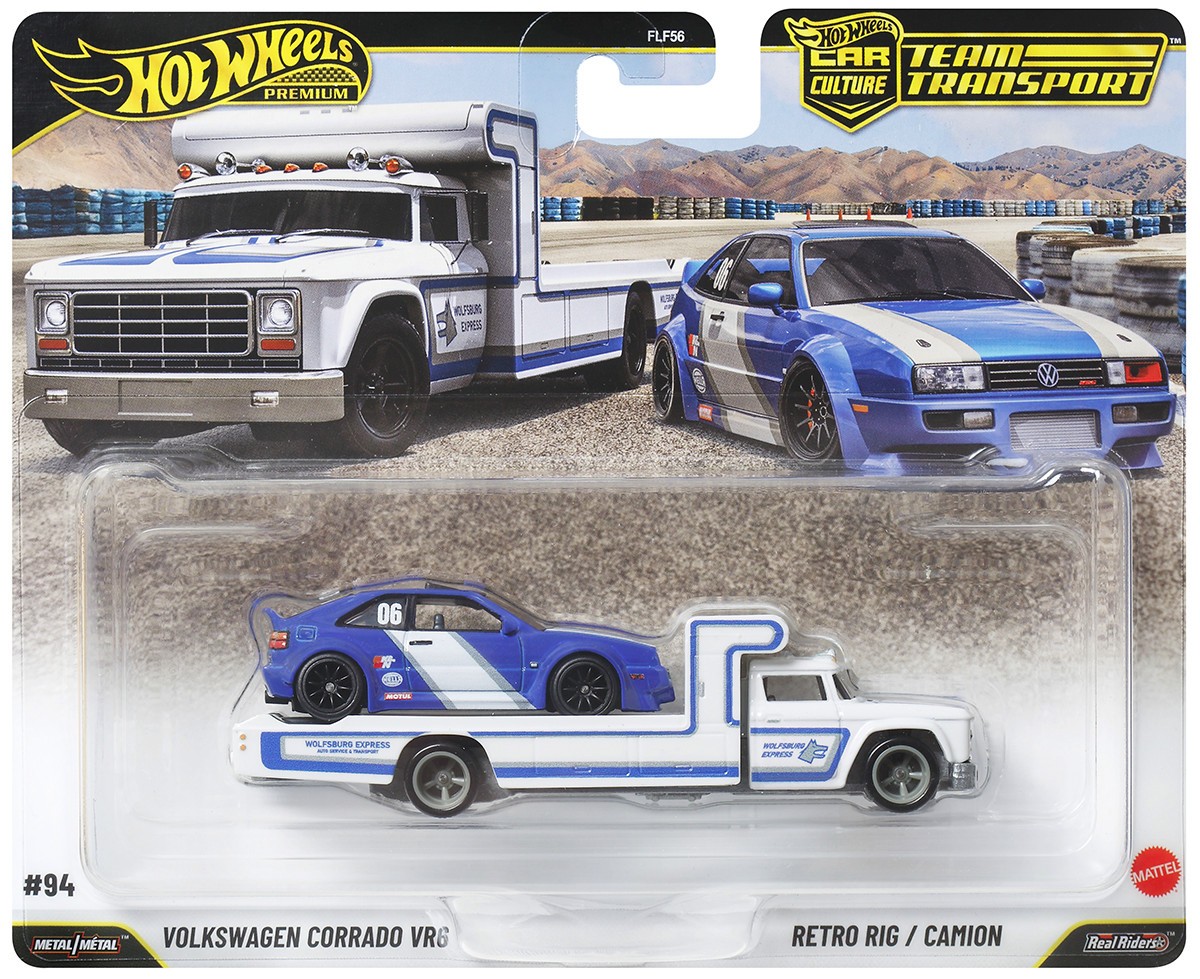 Hot Wheels 2026 Car Culture Team Transport L Case Set of 4 Cars FLF56-957L