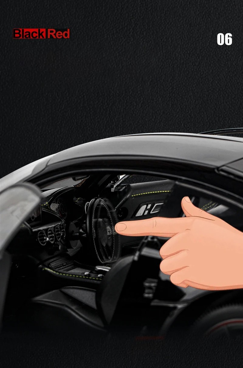 1:18 Mercedes-AMG GT-R Diecast Model Car – Luxury Sports Collectible, Detailed