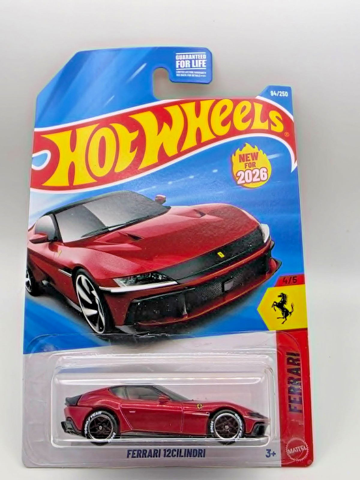 Hot wheels Ferrari 12CILINDRI , Real Riders, Rubber Tires, Custom Wheel swap