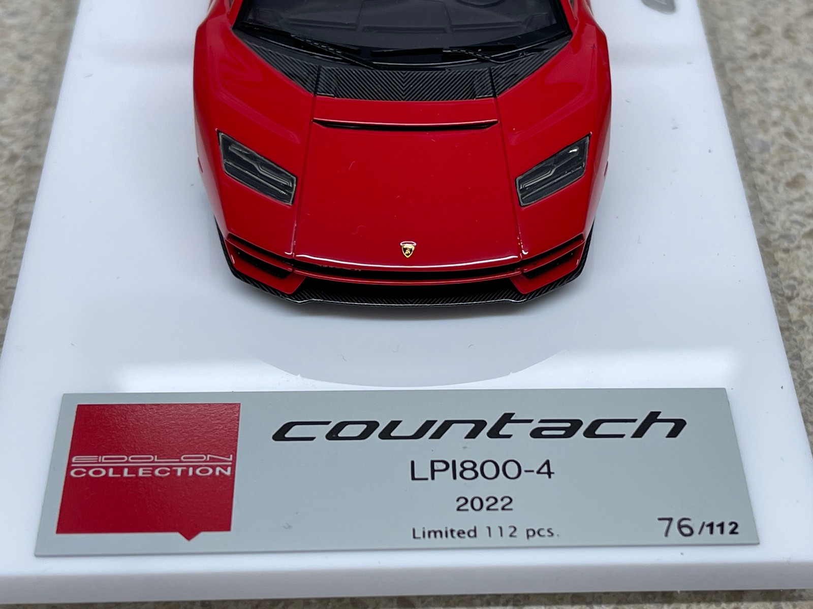 1/43 MakeUp Eidolon Lamborghini Countach LPI 800 – EM740B – Rosso