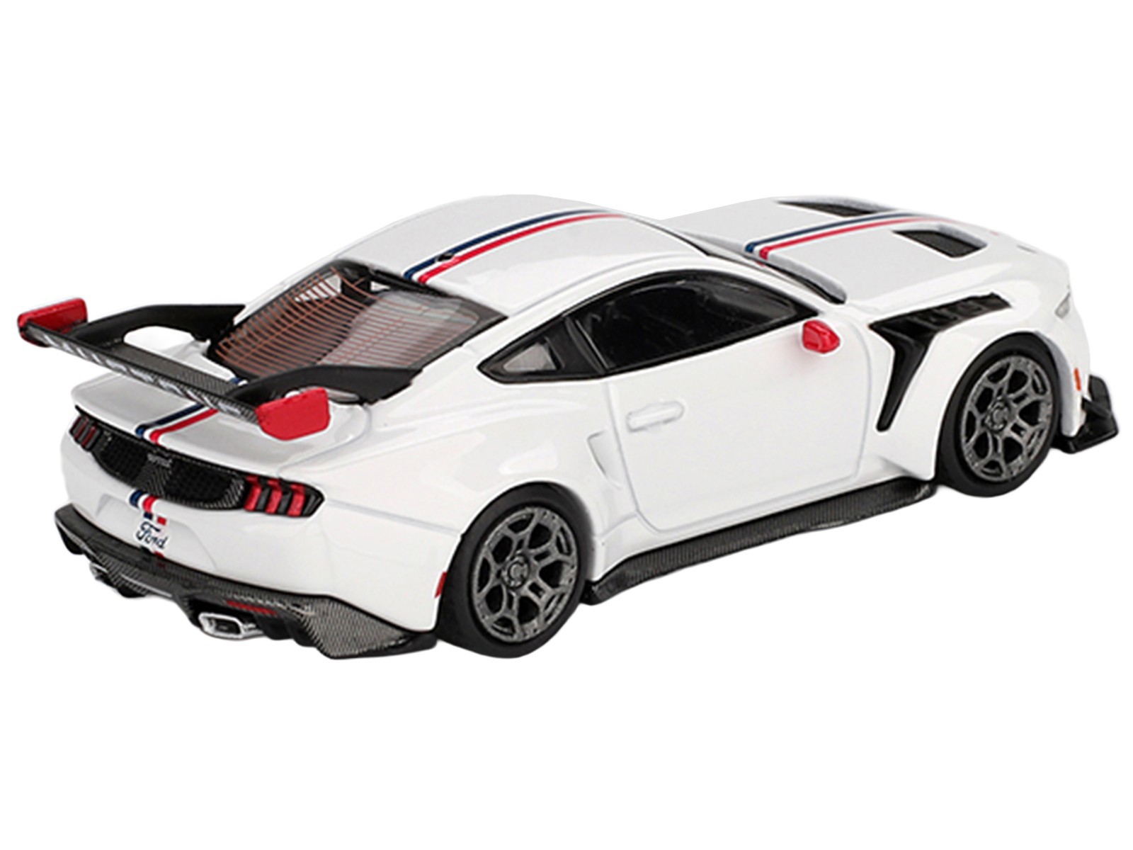 FORD MUSTANG GTD SPIRIT OF AMERICA WHITE 1/64 DIECAST MODEL BY MINI GT MGT01097