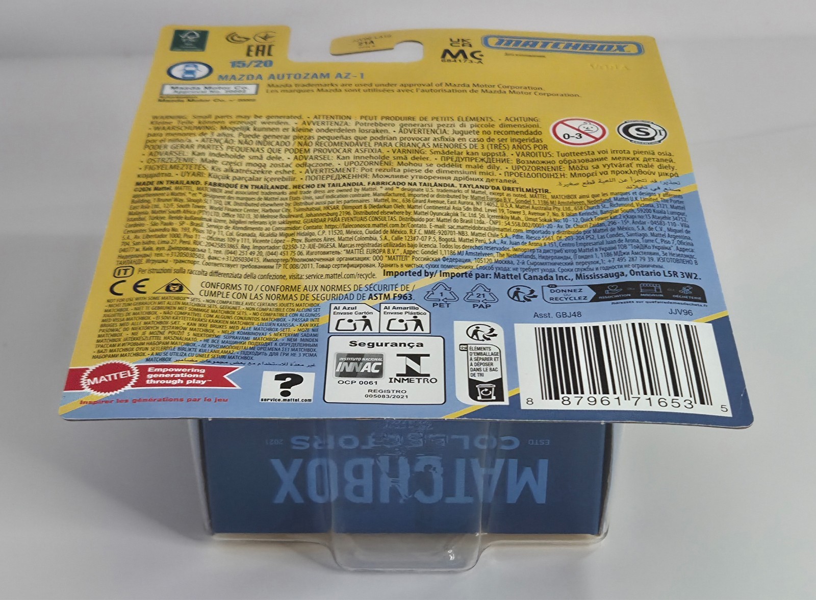 Mazda Autozam AZ-1 15/20 COLLECTORS SERIES Matchbox 2026 JJV96 silver GULLWING