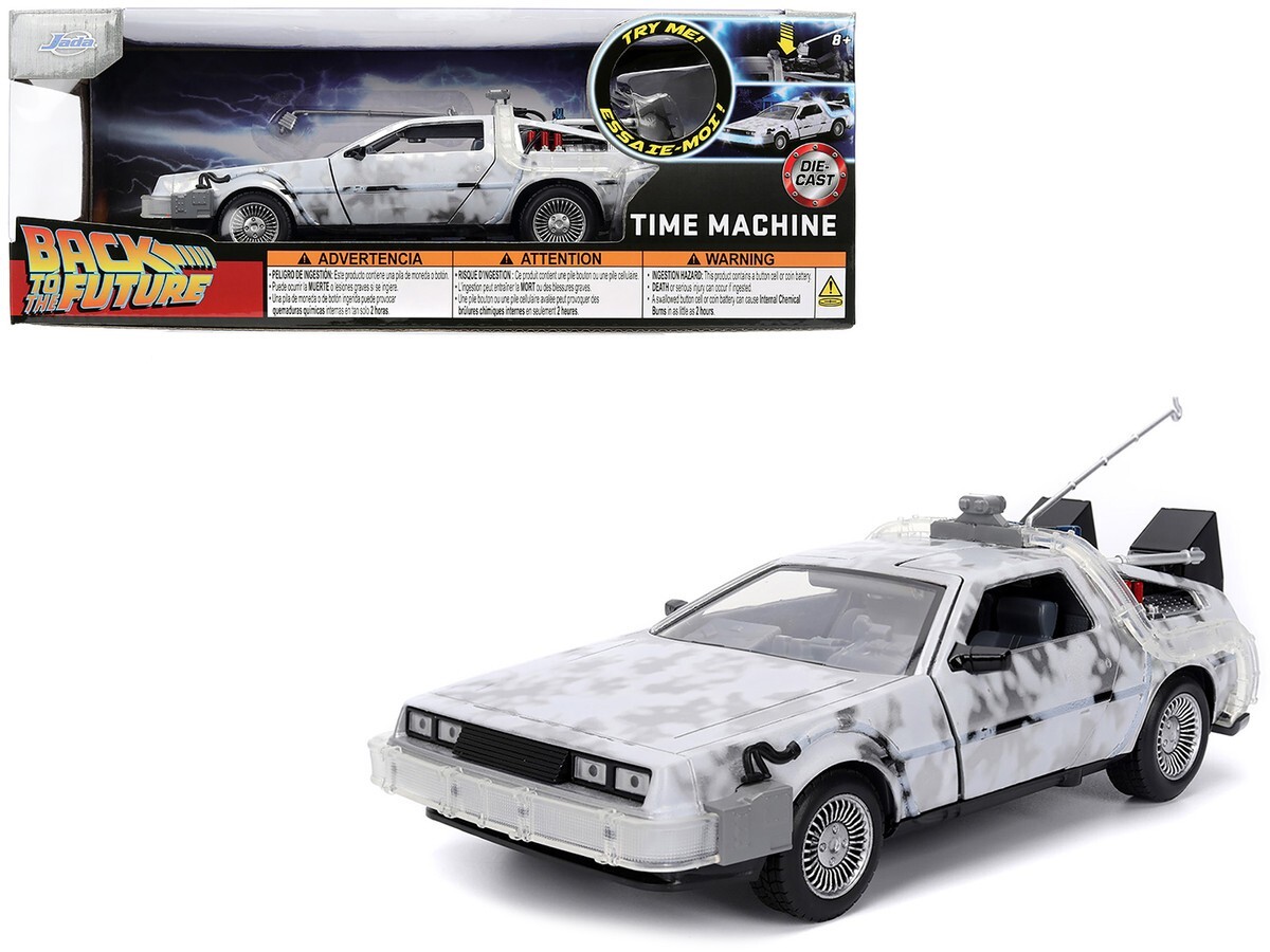 JADA BACK TO THE FUTURE DMC DELOREAN TIME MACHINE 1/24 FROSTED VERSION 36145