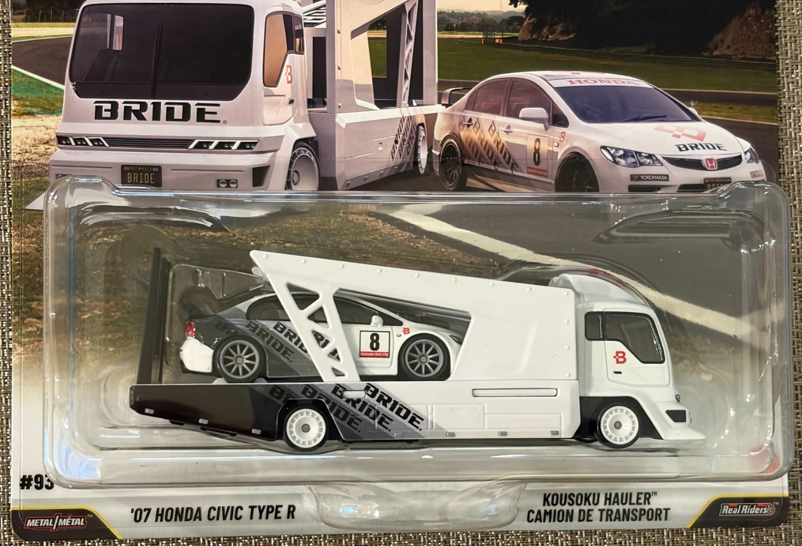 Hot Wheels Team Transport ’07 Honda Civic Type R with Kousoku Hauler 2026 – NEW