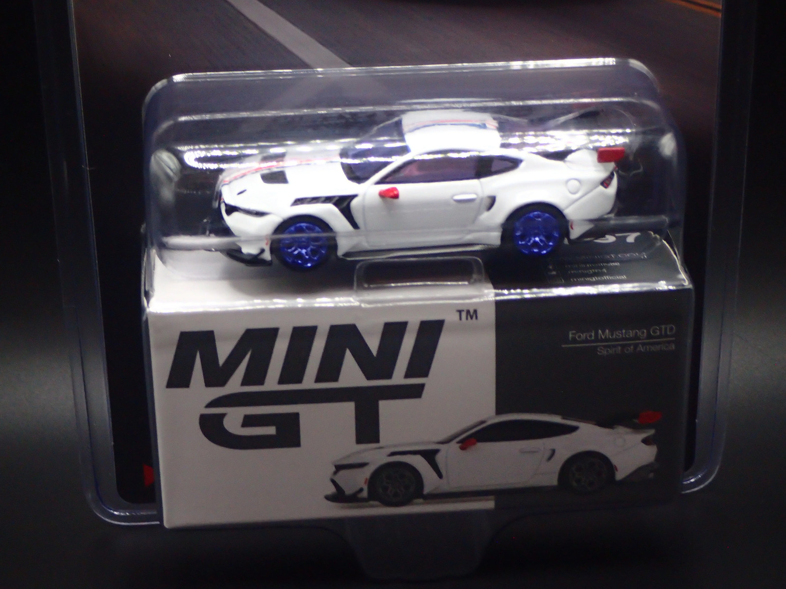 FORD MUSTANG GTD CHASE SPIRIT OF AMERICA TSM MODEL MINI GT #1097 1/64 2026