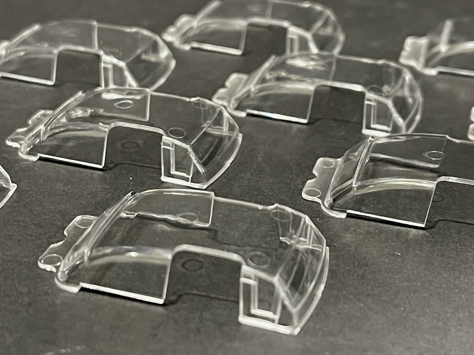 10x Clear Replacement Windows For Hot Wheels 55 Bel Air Gassers Fits 1/64 Scale