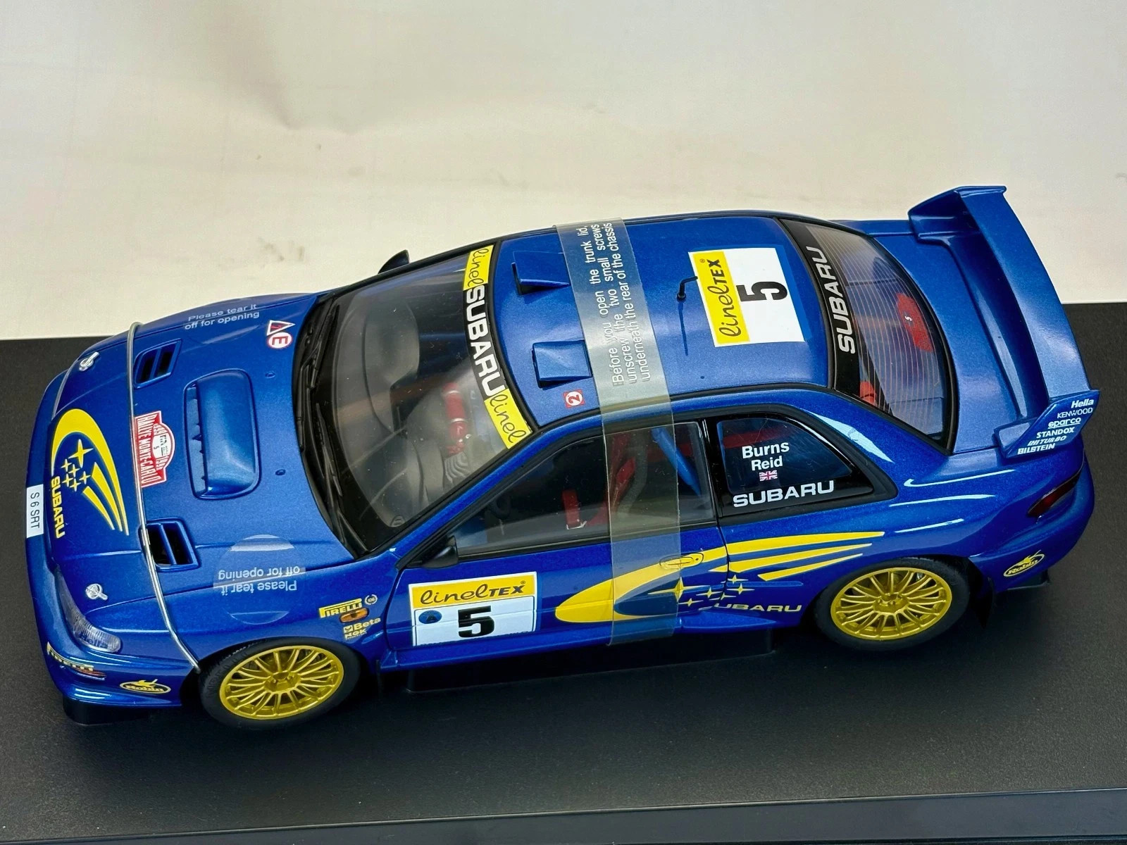 AUTOart 1:18 Subaru Impreza WRC #5 Burns, 1999 Rallye Monte Carlo, #89992, NEW