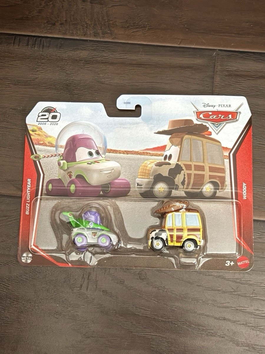DISNEY PIXAR CARS 20th Anniversary BUZZ WOODY TOY STORY 2026 2 PACK
