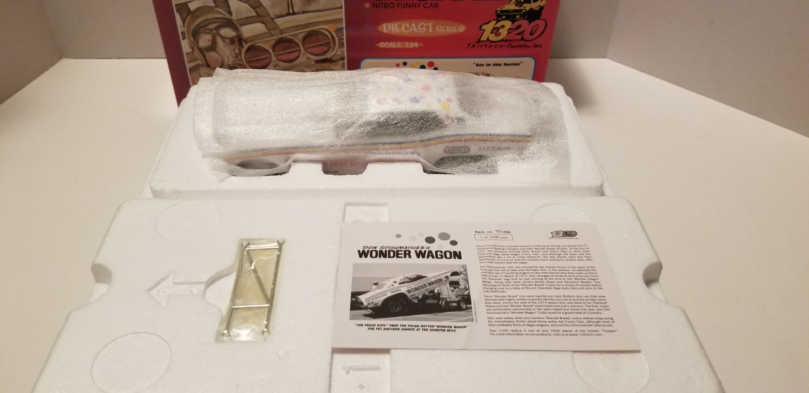 Don Schumacher “WONDER WAGON” Barracuda Funny Car 1/24 1320 FLOPPERS “RARE”