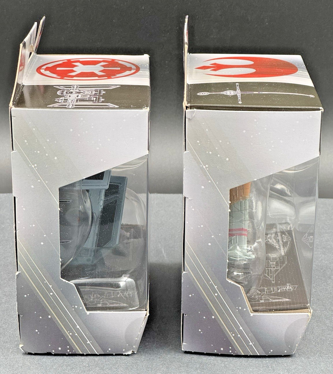 Star Wars Hot Wheels Starships Select Set of 2 Resistance B-Wing & Tie Bomber