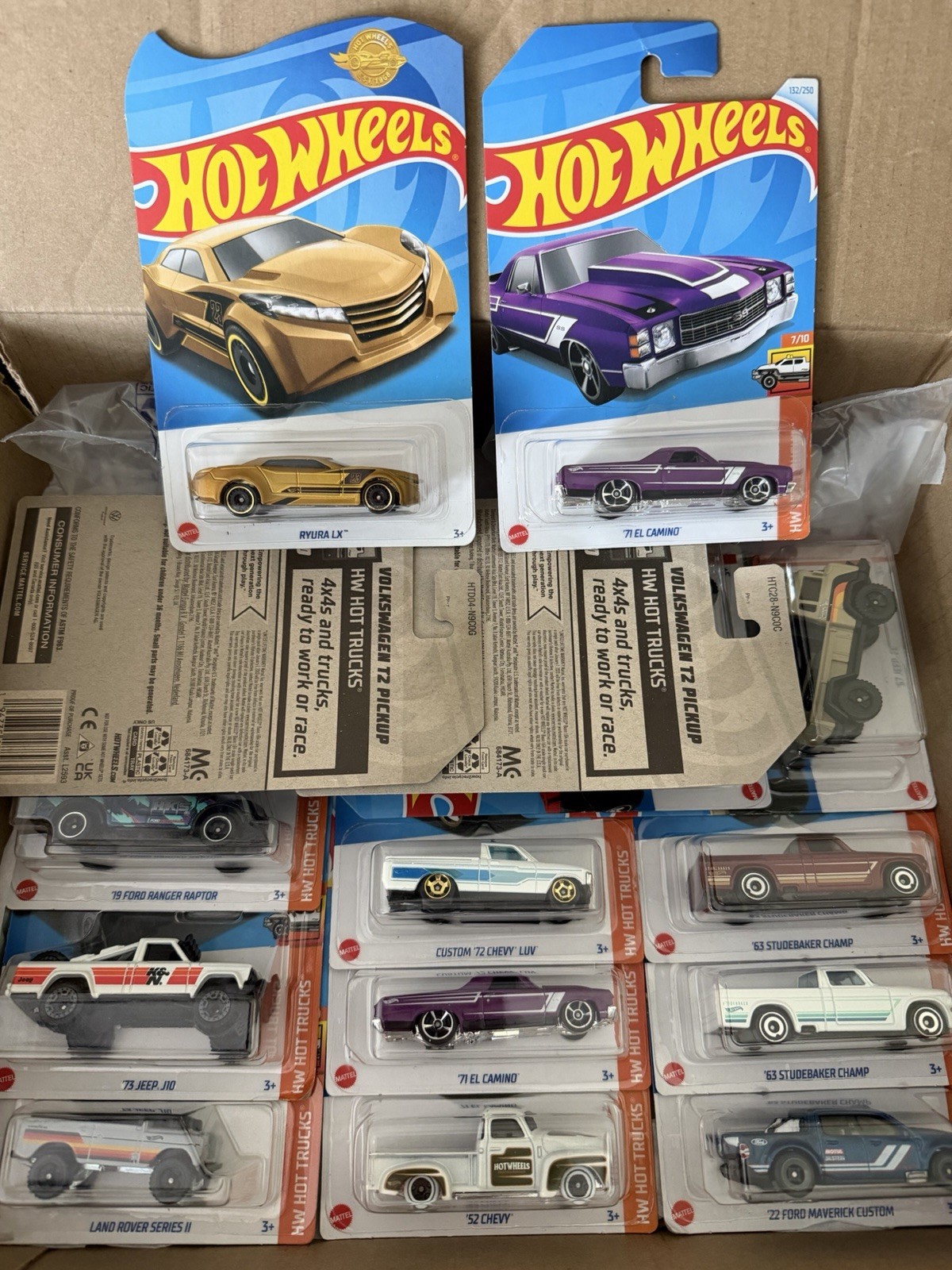 2022 Hot Wheels HW Hot Trucks Complete Set Of (10) With 4 Color Variations-New