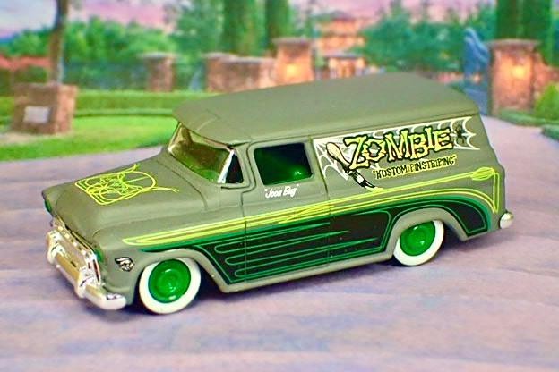 Von Dutch Design ZOMBIE 1957 Chevrolet Suburban V8 Rat Rod Panel 1/64 Scale LE I