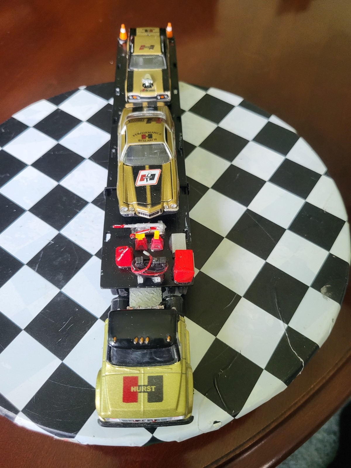 M2 Gold Hurst Series Customized ,70 GMC 5500 Truck, 69 Olds,70 Chevy Comaro 1/64