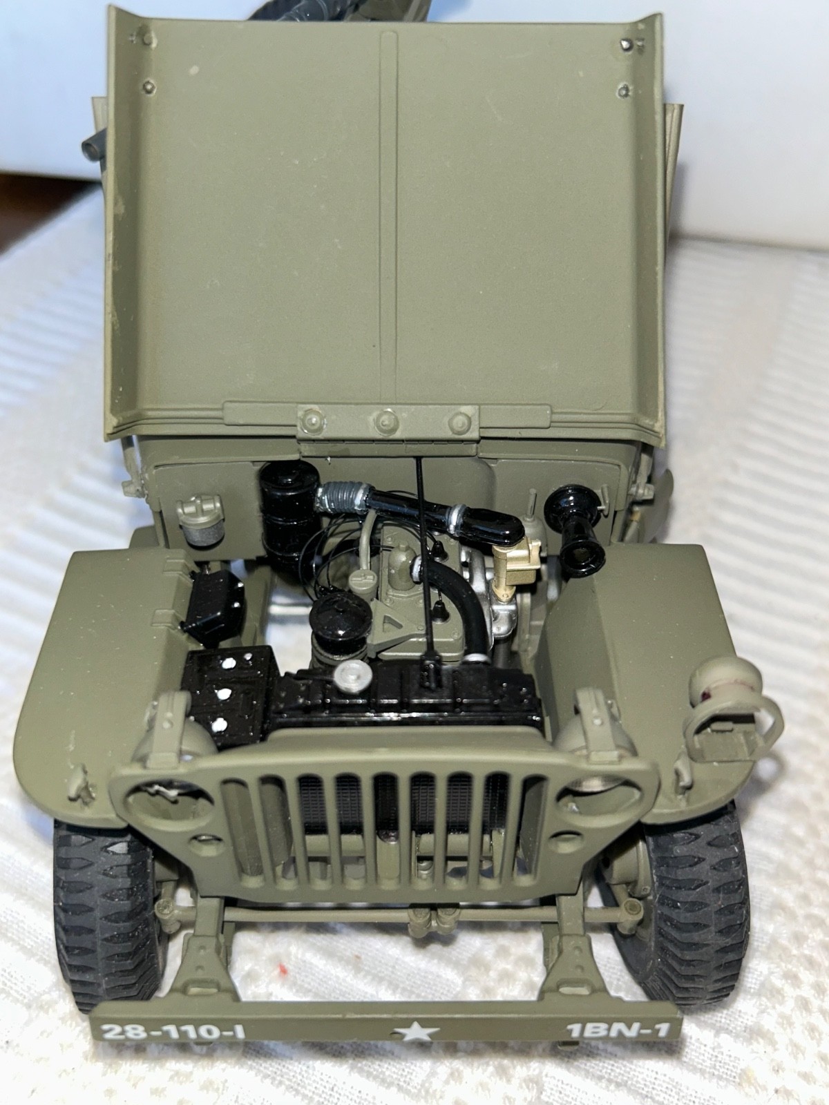 Danbury Mint 1:16 World War II WW2 Willy’s Scout Jeep Replica Die-Cast 1994
