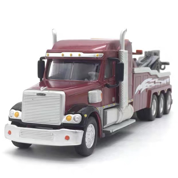 1:55 Freightliner Heavy Duty Tow Truck Diecast Plastic Model Static Display