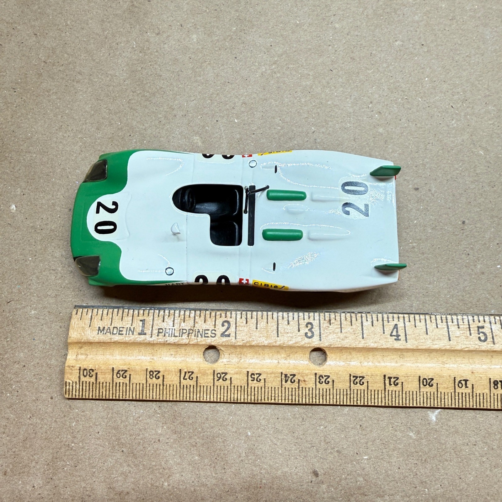 Mini Racing Porsche 907 908 White Metal 1:43 Scale Model Car #20 Hart Ski Livery