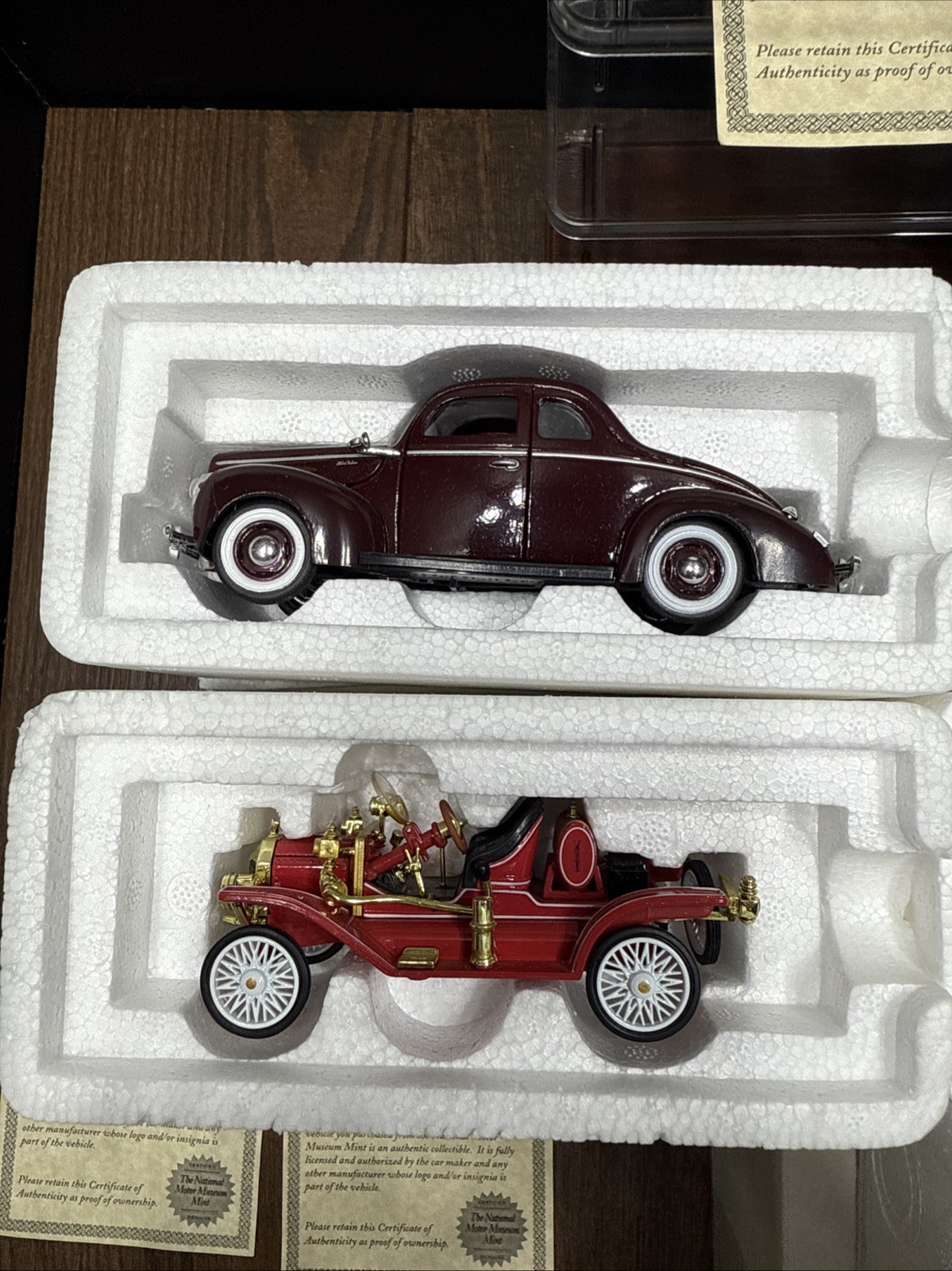 Lot Of 12 NATIONAL MOTOR MUSEUM MINT CARS WITH DISPLAY STAND