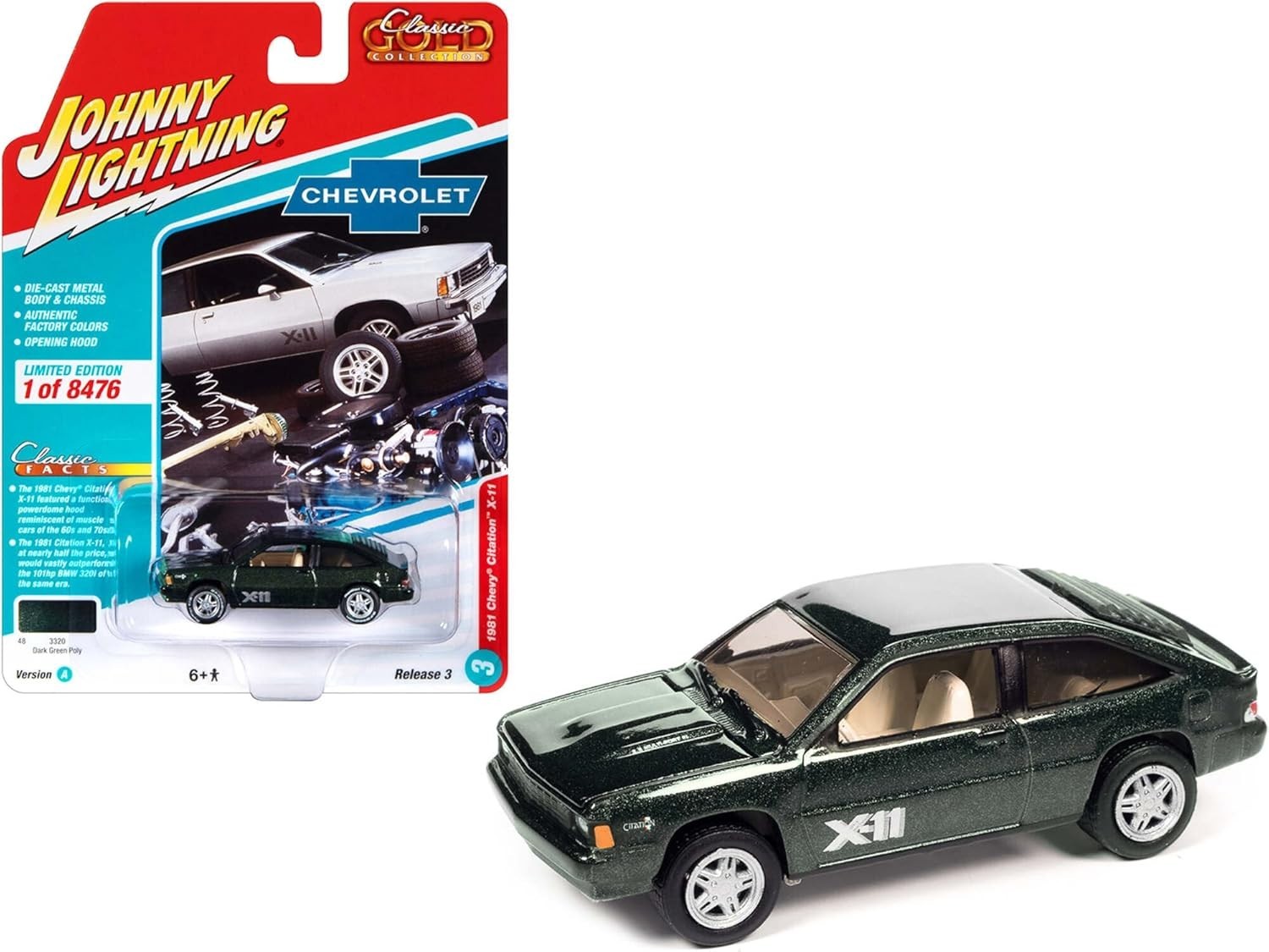 1981 Chevrolet Citation X-11 Dark Green Metallic “Classic Gold Collection”