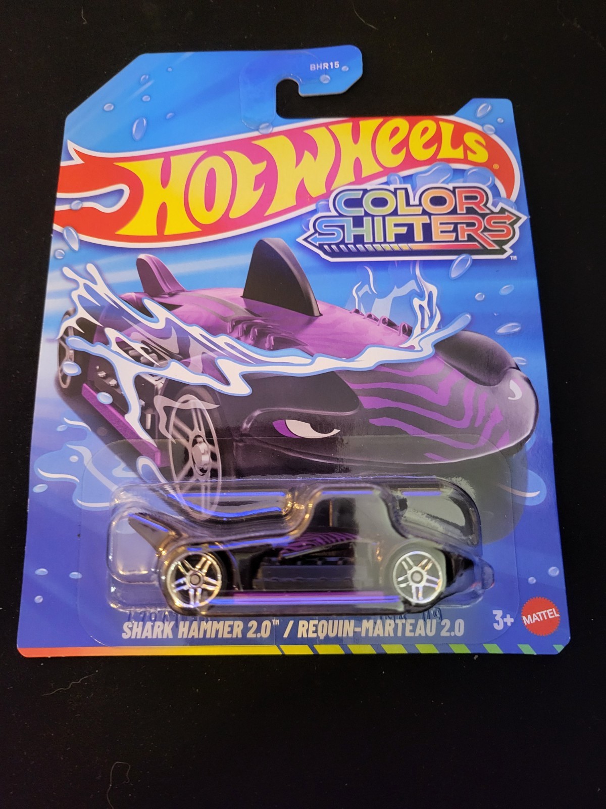 2026 HOT WHEELS COLOR SHIFTERS SHARK HAMMER 2.0 Black / Purple NEW NEAR MINT