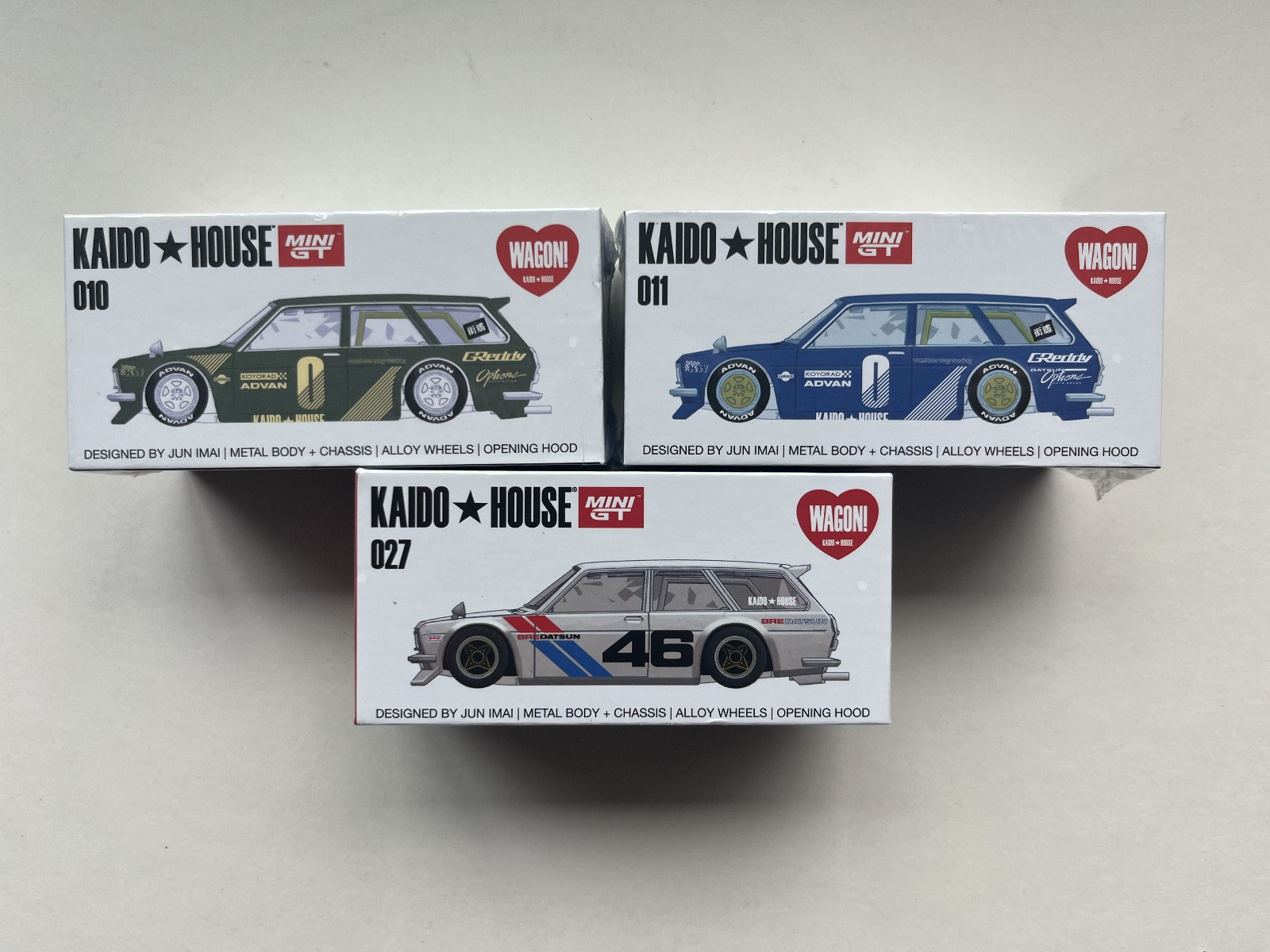 Kaido House lot of 3 Datsun 510 wagon sealed CHANCE AT CHASE read details