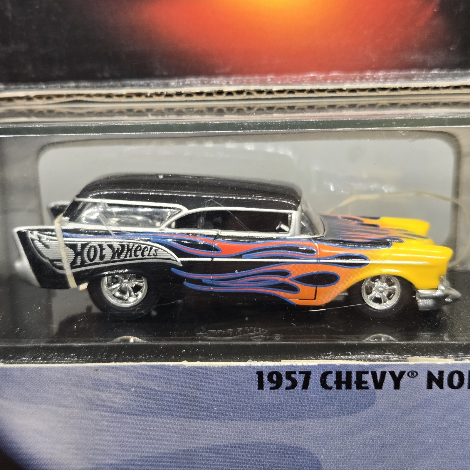 1957 Chevy Nomad Black Flames 29697 2000 Hot Wheels 100%