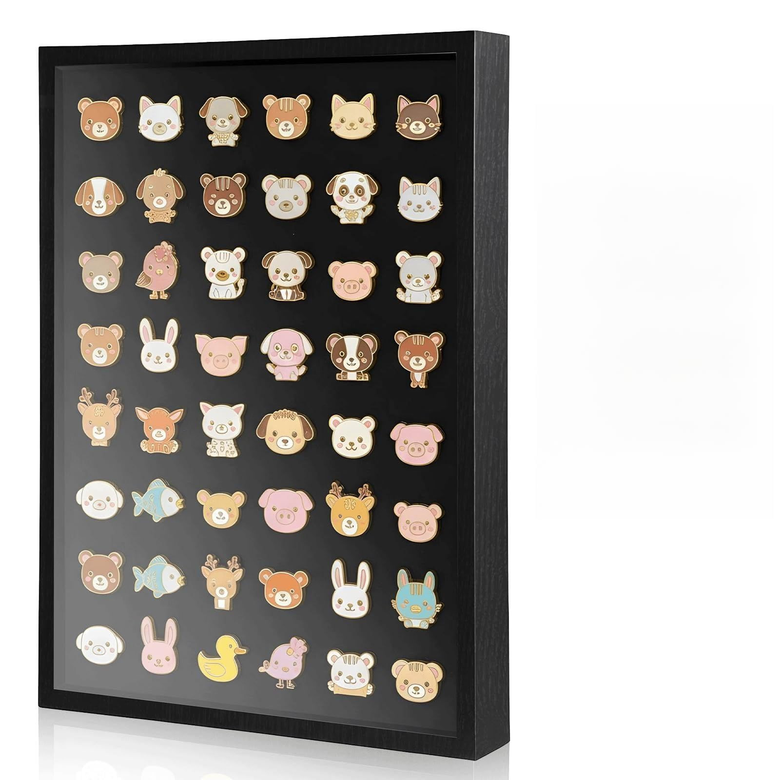 15.7 x 11.8” Pin Display Case Enamel x 11.8 inches, Black