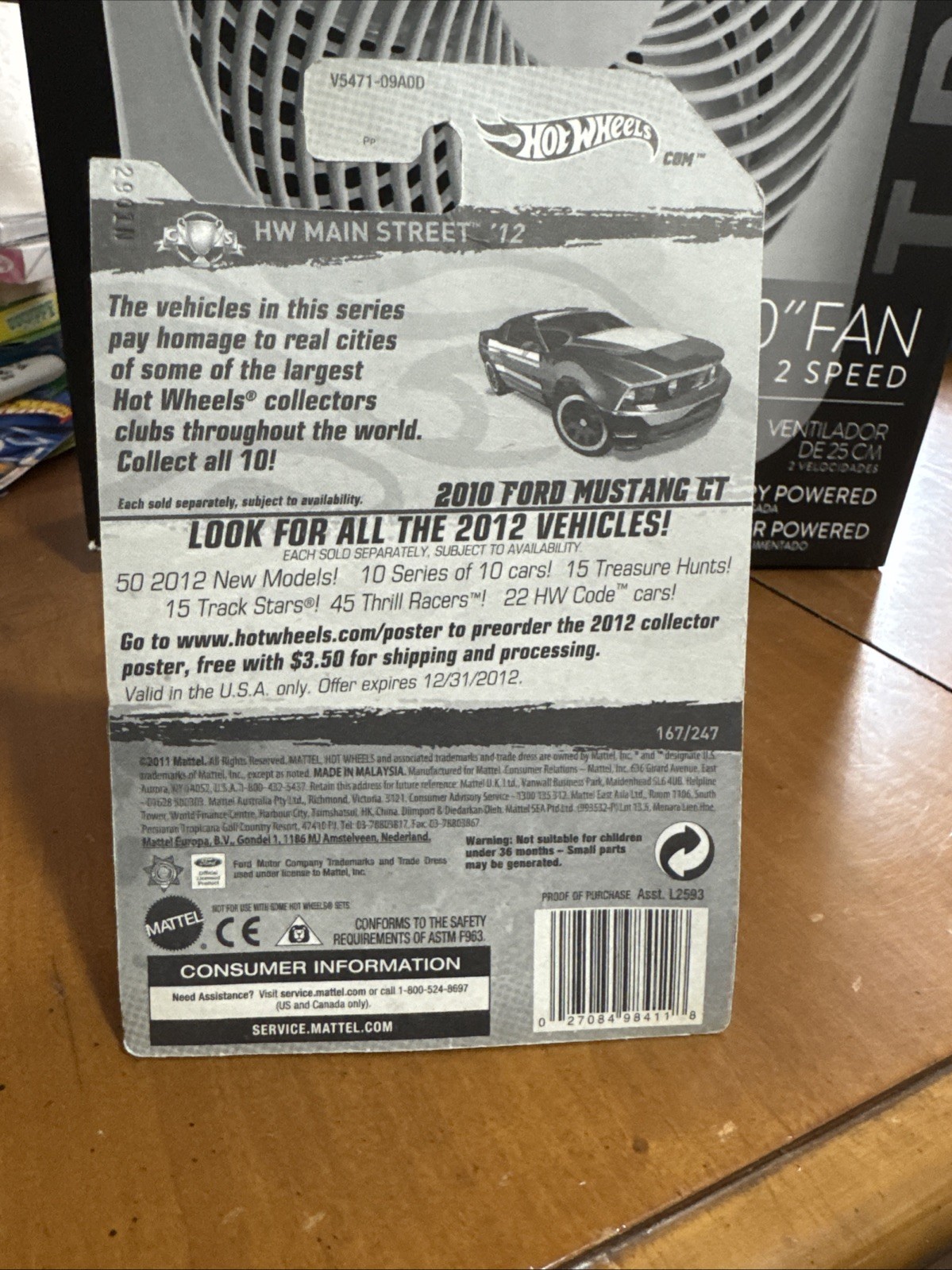 Hotwheels 2010 Ford Mustang GT Sheriff Car Main Street ‘12 Read Description