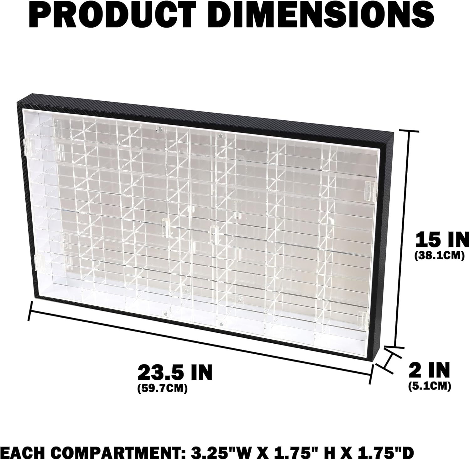 Hot Toy Cars Model 1/64 Scale Wheels Diecast Display Case Storage UV Protection