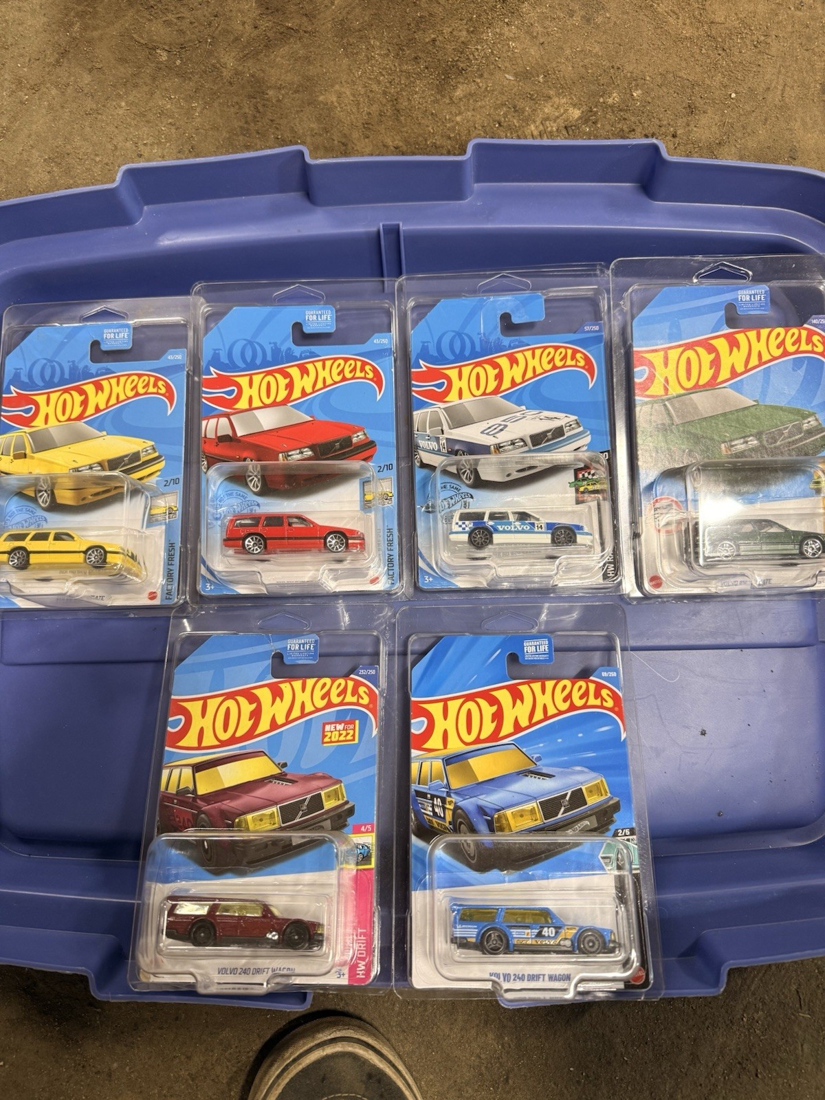 Hot Wheels Volvo Lot Of 6 In Protective Case